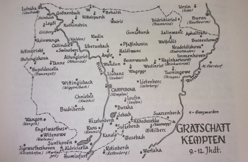 Gebiete der Grafschaft Kempten